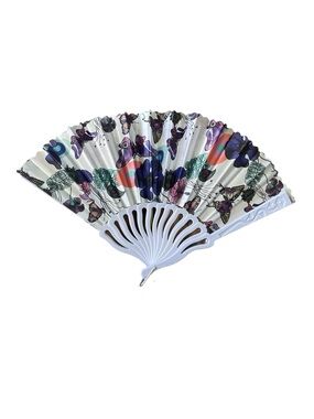 BUTTERFLY FLORAL HAND HELD FOLDABLE FAN
